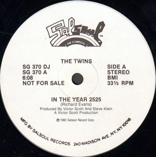 The Twins (6) : In The Year 2525 (12", Single, Promo)