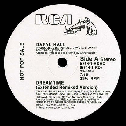 Daryl Hall : Dreamtime (12", Promo)