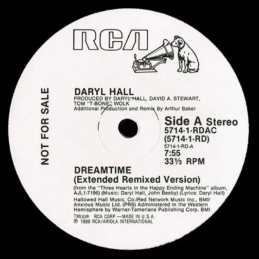 Daryl Hall : Dreamtime (12", Promo)