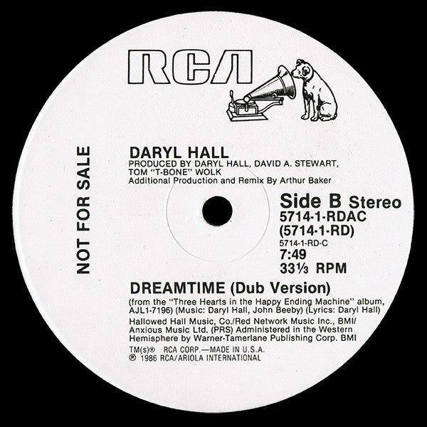 Daryl Hall : Dreamtime (12", Promo)