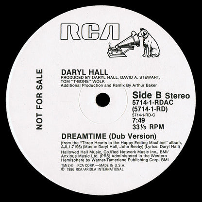 Daryl Hall : Dreamtime (12", Promo)