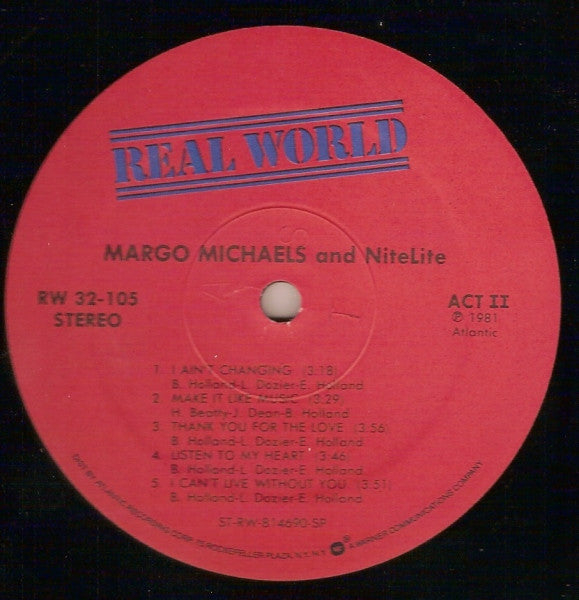 Margo Michaels And Nitelite : Margo Michaels And Nitelite (LP, Album, Spe)