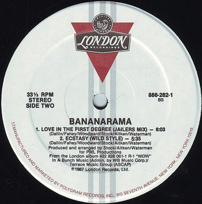 Bananarama : Love In The First Degree (12", Single)