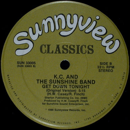 K.C. And The Sunshine Band* : Get Down Tonight (12")