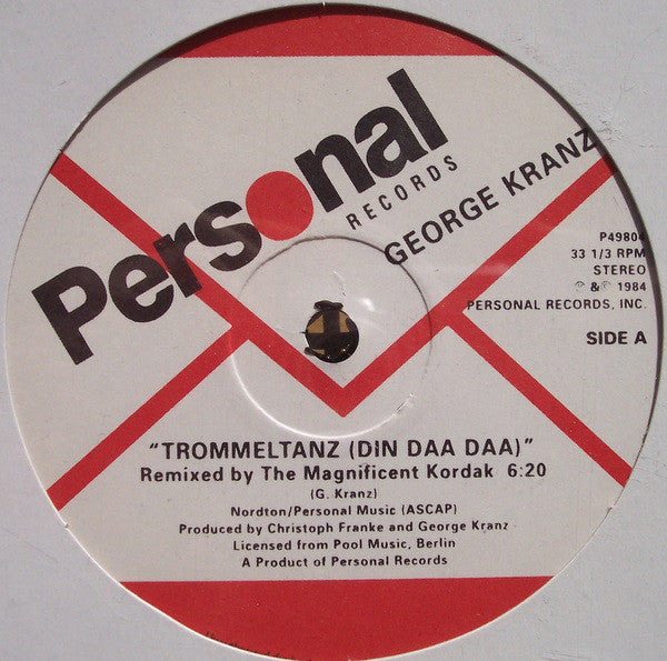 George Kranz : Trommeltanz (Din Daa Daa) (12")