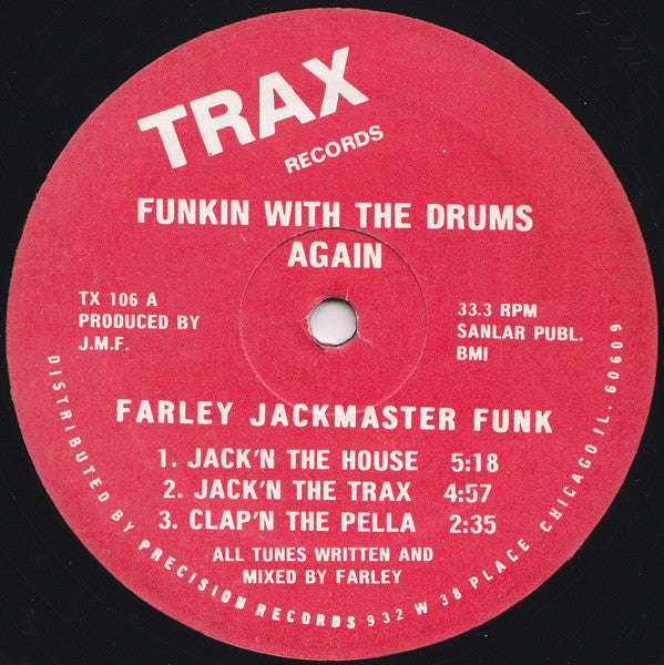 Farley Jackmaster Funk* : Funkin With The Drums Again (12", Red)