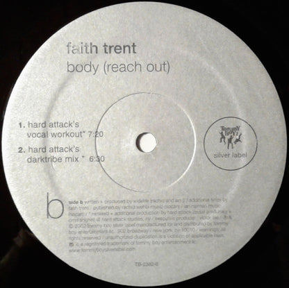 Faith Trent : Body (Reach Out) (12")