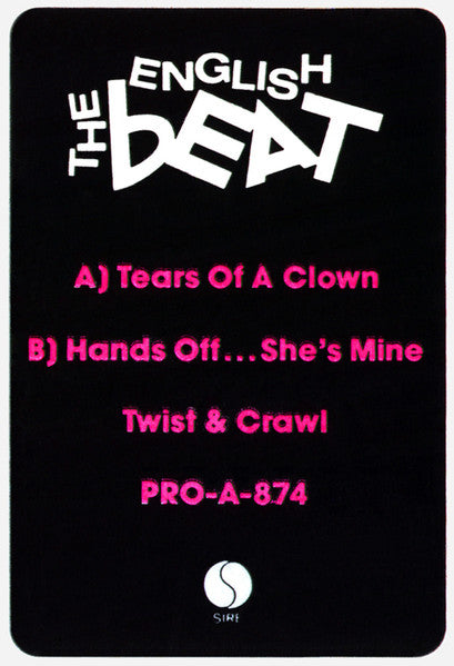 The English Beat* : Tears Of A Clown / Hands Off...She's Mine / Twist & Crawl (12", Promo)