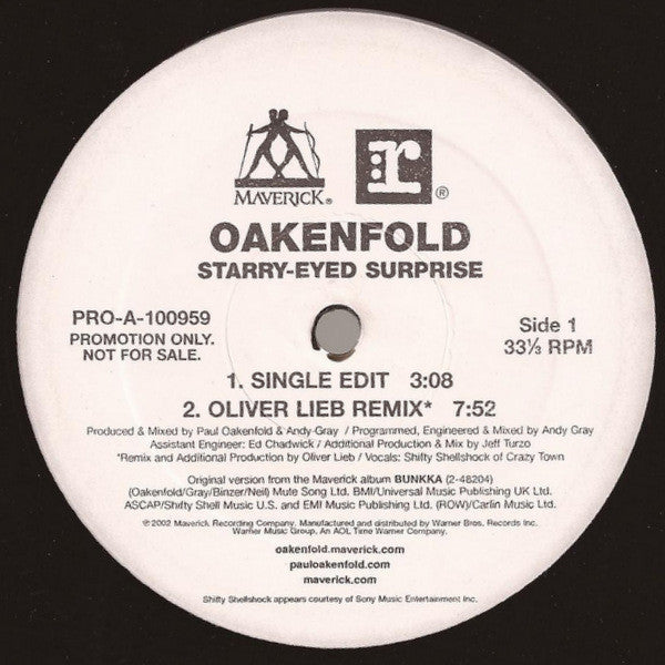 Oakenfold* : Starry-Eyed Surprise (12", Single, Promo)