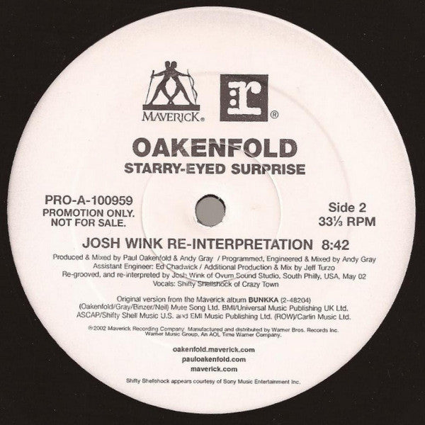 Oakenfold* : Starry-Eyed Surprise (12", Single, Promo)