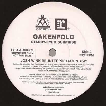 Oakenfold* : Starry-Eyed Surprise (12", Single, Promo)