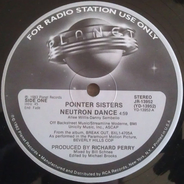 Pointer Sisters : Neutron Dance (12", Promo)