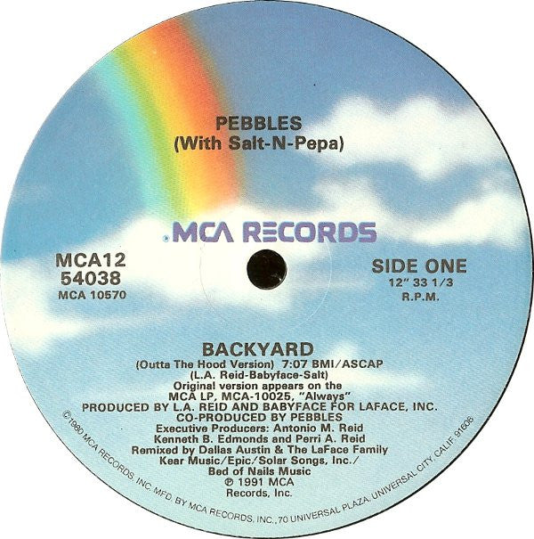 Pebbles With Salt-N-Pepa* : Backyard (12", Single)