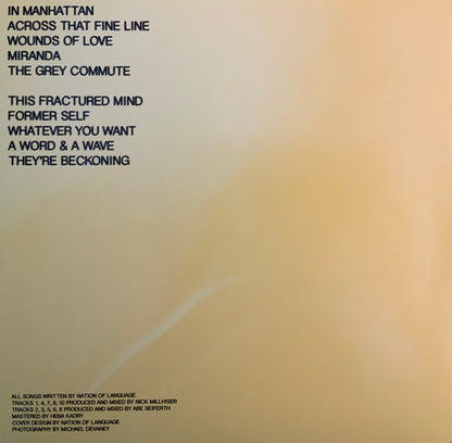 Nation Of Language : A Way Forward (LP, Album, Yel)