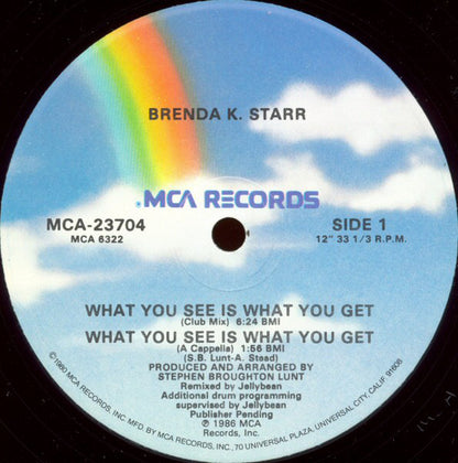 Brenda K. Starr : What You See Is What You Get (12", Glo)