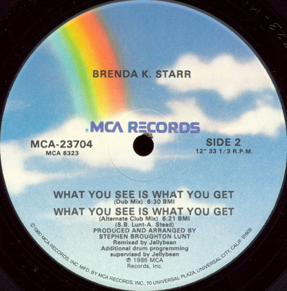 Brenda K. Starr : What You See Is What You Get (12", Glo)