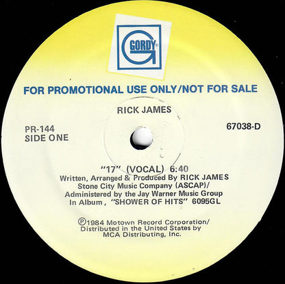 Rick James : 17 (12", Single, Promo)