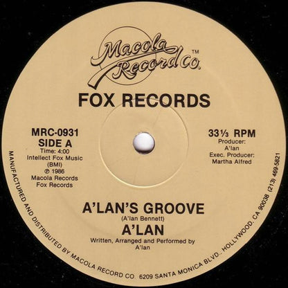 A'lan* : A'lan's Groove (12")