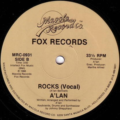 A'lan* : A'lan's Groove (12")