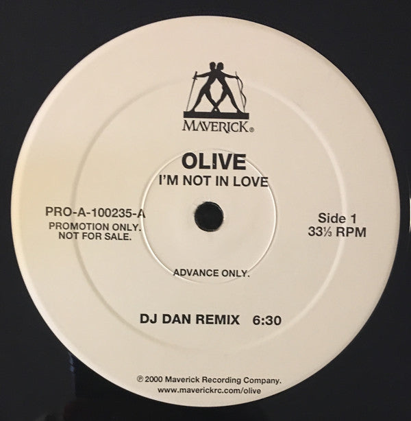 Olive : I'm Not In Love (12", Advance, Promo)