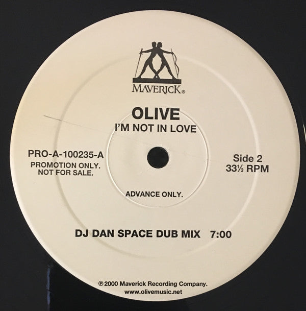 Olive : I'm Not In Love (12", Advance, Promo)