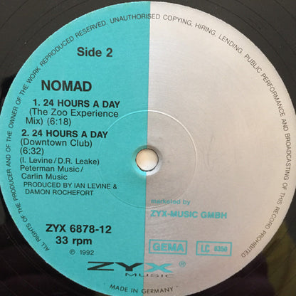 Nomad : 24 Hours A Day (12")