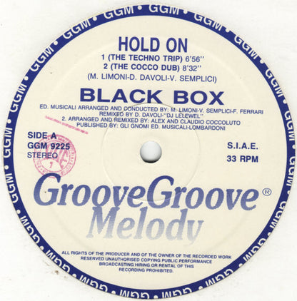 Black Box : Hold On (2x12", Ltd, Promo)