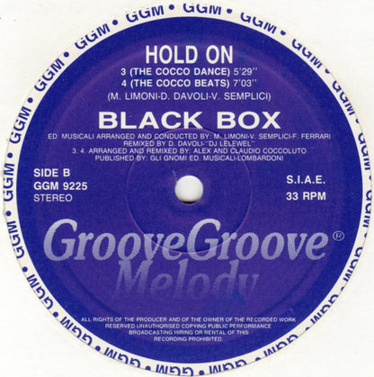 Black Box : Hold On (2x12", Ltd, Promo)