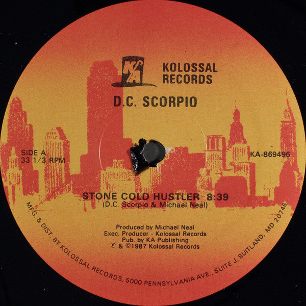 D.C. Scorpio - Stone Cold Hustler (12") (Very Good (VG))