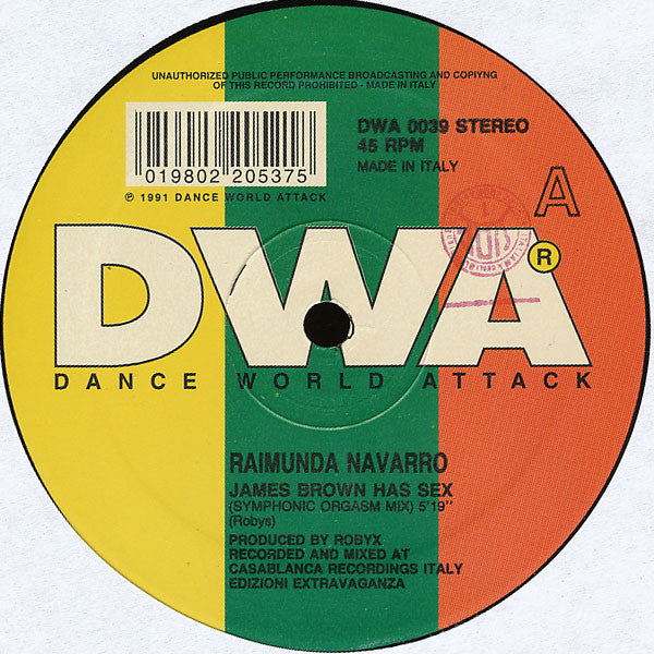 Raimunda Navarro : James Brown Has Sex (12")