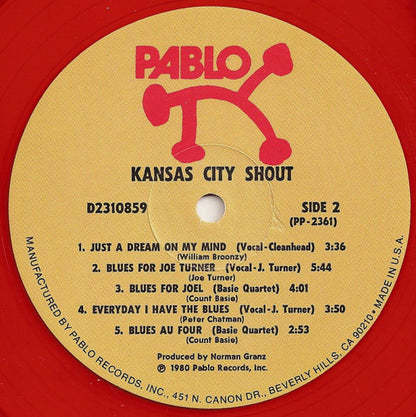 Count Basie, Big Joe Turner, Eddie "CleanHead" Vinson : Kansas City Shout (LP, Album, Red)