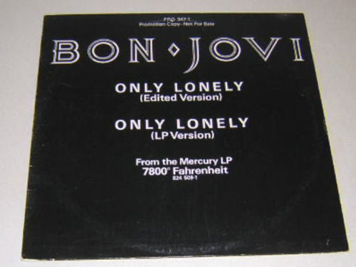 Bon Jovi : Only Lonely (12", Single, Promo)