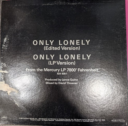 Bon Jovi : Only Lonely (12", Single, Promo)