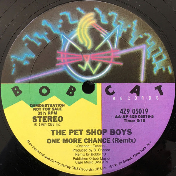 The Pet Shop Boys* : One More Chance (12", Promo)
