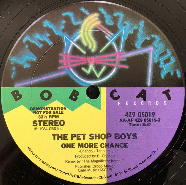 The Pet Shop Boys* : One More Chance (12", Promo)