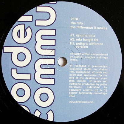 The MFA : The Difference It Makes (12")