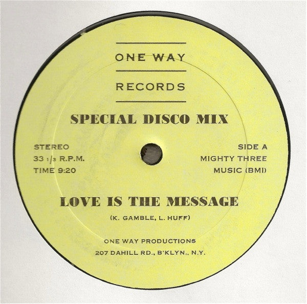 Brooklyn Express : Love Is The Message (12")