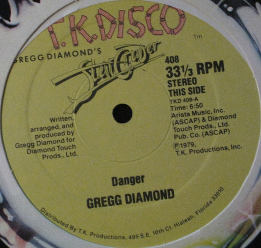 Gregg Diamond : Danger (12")
