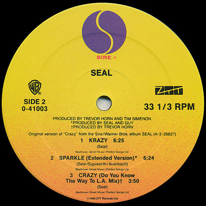 Seal : Crazy (12", Maxi)