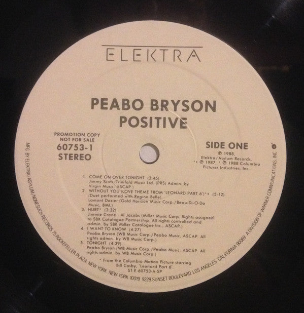 Peabo Bryson : Positive (LP, Album, Promo, Spe)