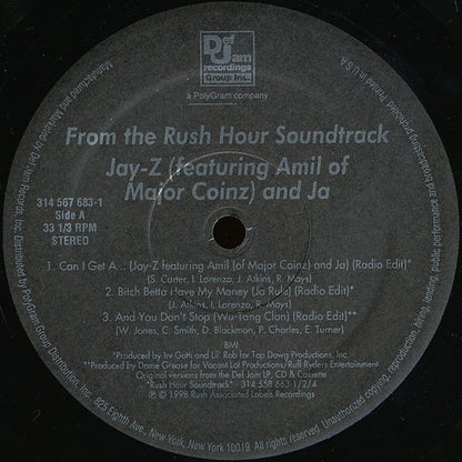 Jay-Z Featuring Jah* & Amil : Can I Get A... (12")