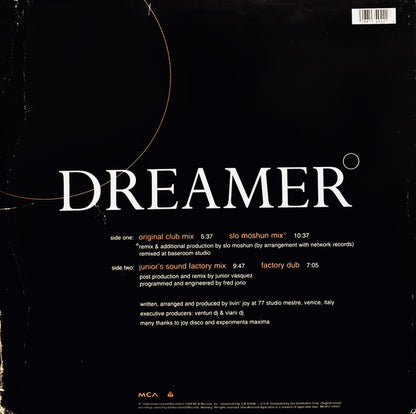 Livin' Joy : Dreamer (12", Single)