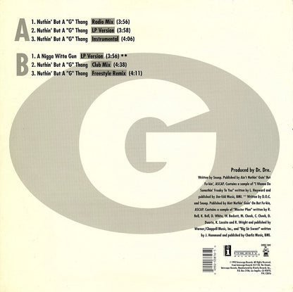 Dr. Dre : Nuthin' But A G Thang (12")