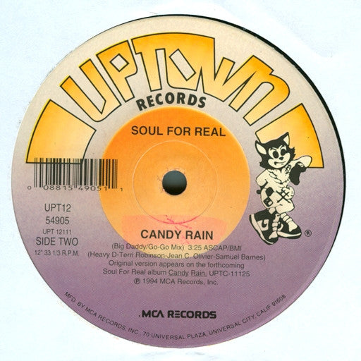 Soul For Real : Candy Rain (12", Single)