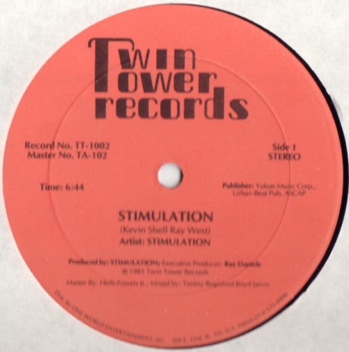 Stimulation : Stimulation (12", Ora)