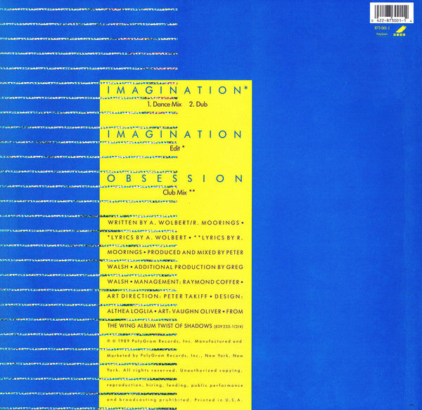 Xymox : Imagination (12", Single, 49 )