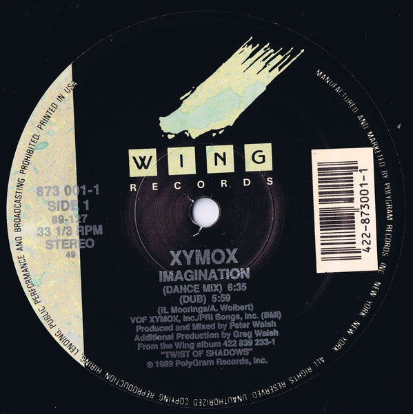 Xymox : Imagination (12", Single, 49 )