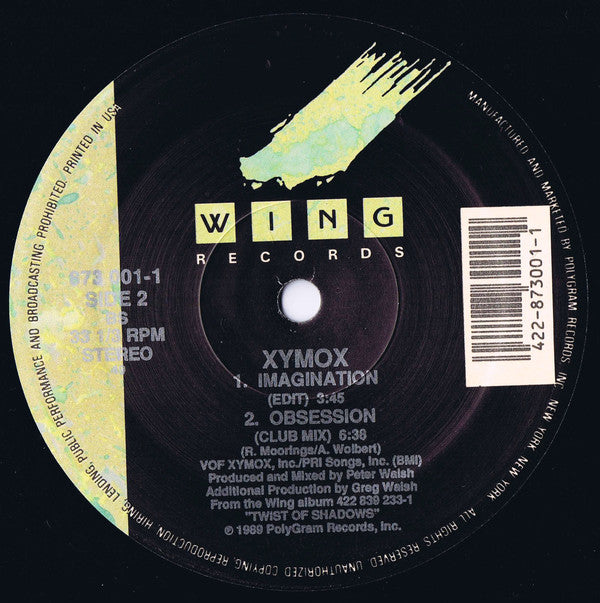 Xymox : Imagination (12", Single, 49 )