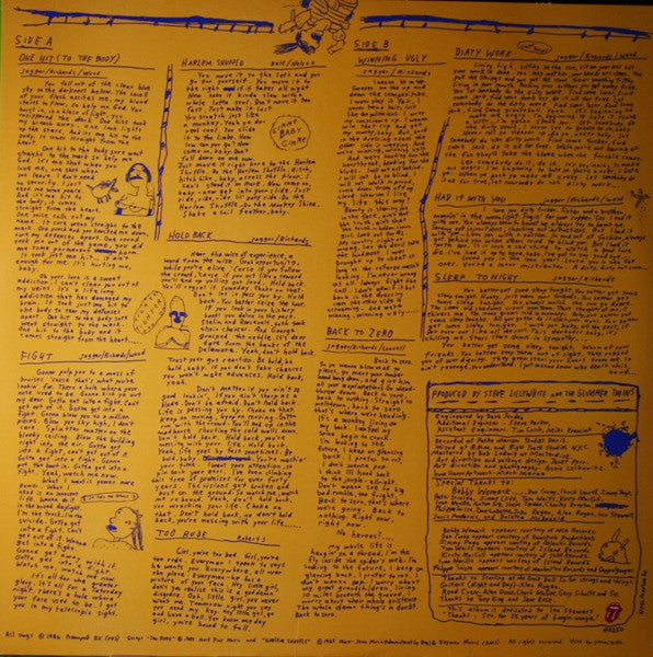 The Rolling Stones : Dirty Work (LP, Album, Car)