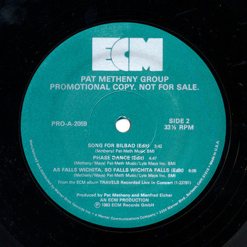 Pat Metheny Group : Travels (12", EP, Promo)